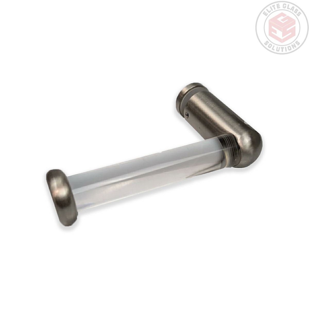 Toilet Roll Holder with button in Brushed Nickel 